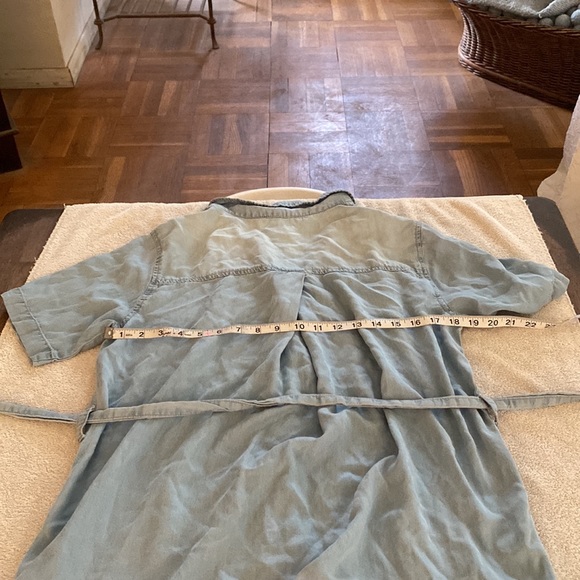 Lulu’s beautiful blue short dress w/ buttons & tie. So pretty and flattering - Picture 10 of 10